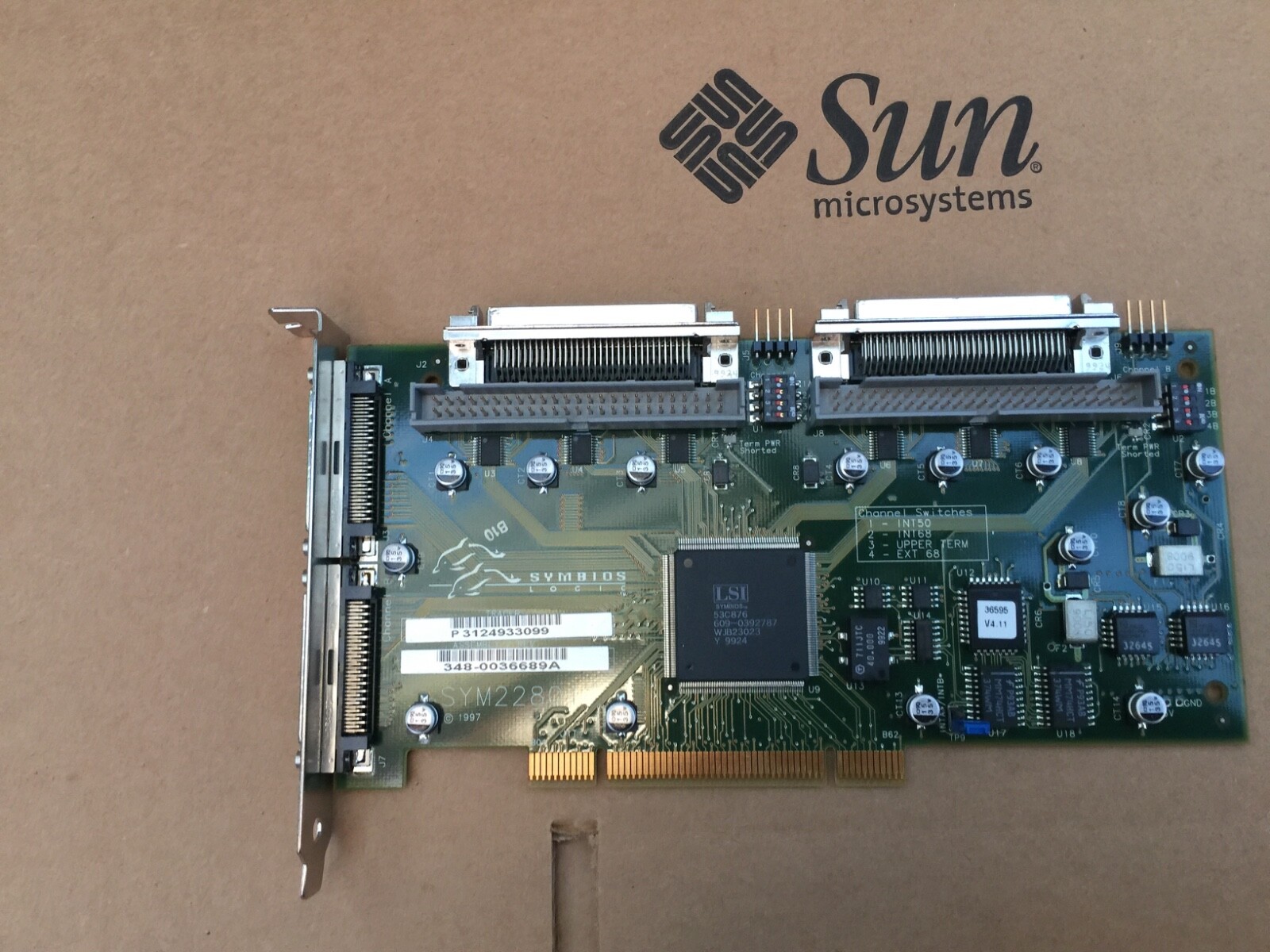 SUN  SE/LVD Wide SCSI  controller PCI  for Ultra-5 & Ultra-10,TEST-PASS, W: 30d