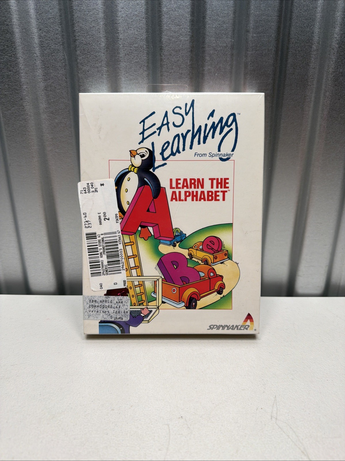 NEW SEALED Spinnaker Easy Learning ‘Learn The Alphabet’ IBM/Apple/Commodore