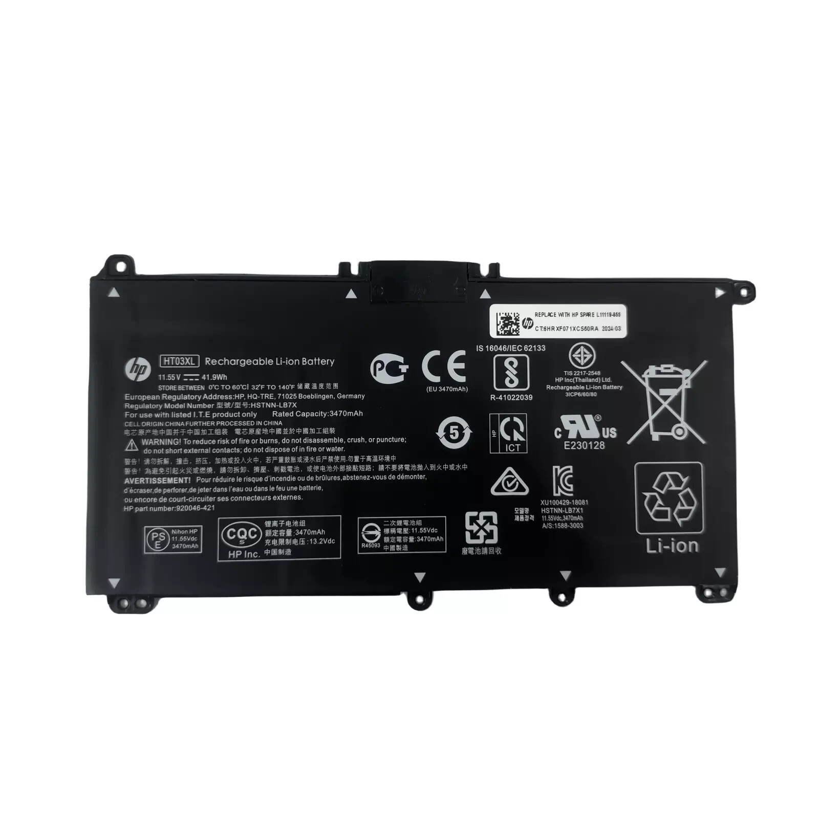 Genuine HT03XL Battery for HP Pavilion 14M-DH0003DX 14M-DH1003DX 15T-DA000