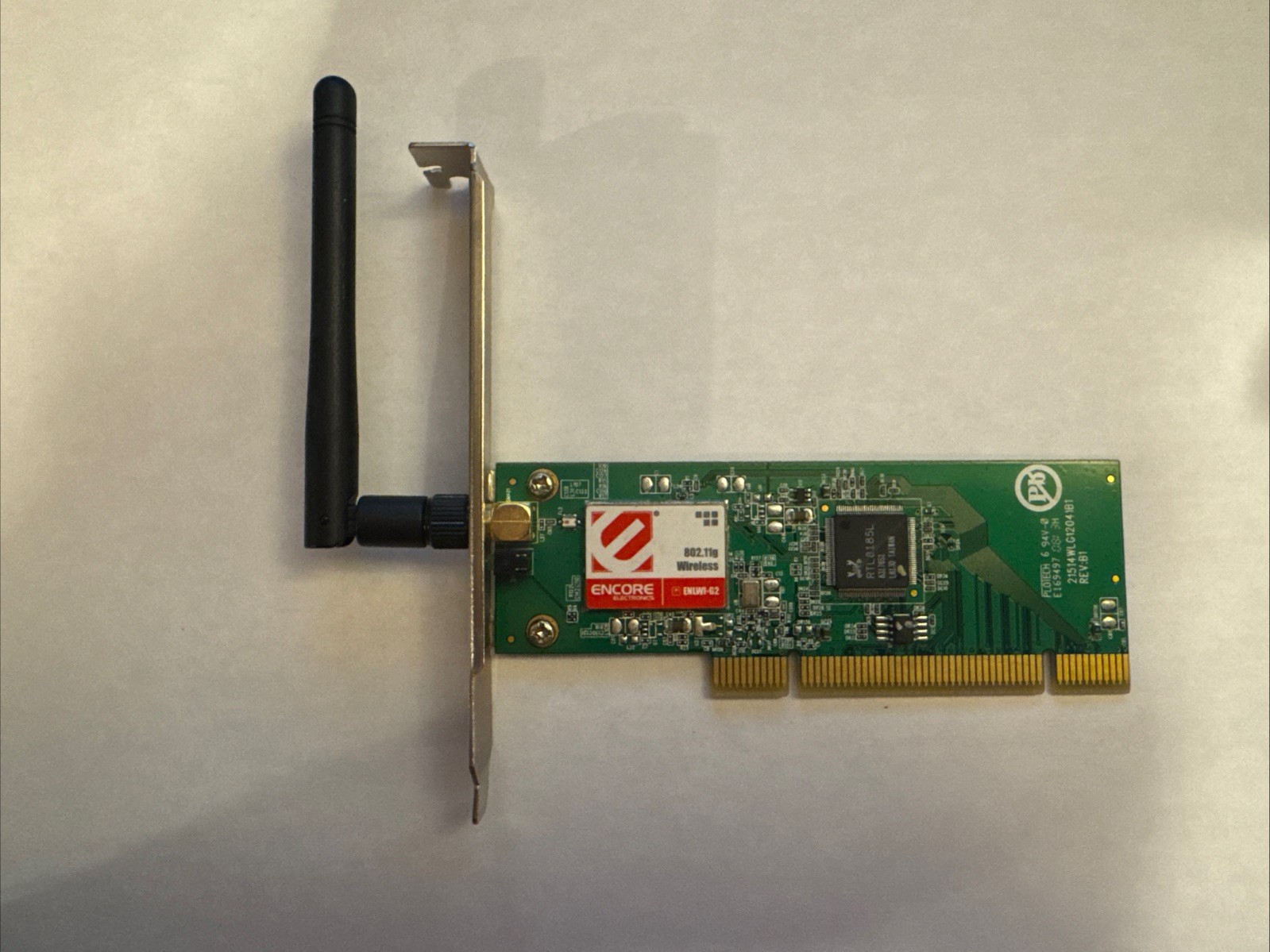 Encore Wireless-G 54Mbps PCIe Wireless Card P/N: ENLWI-G2 Tested Working