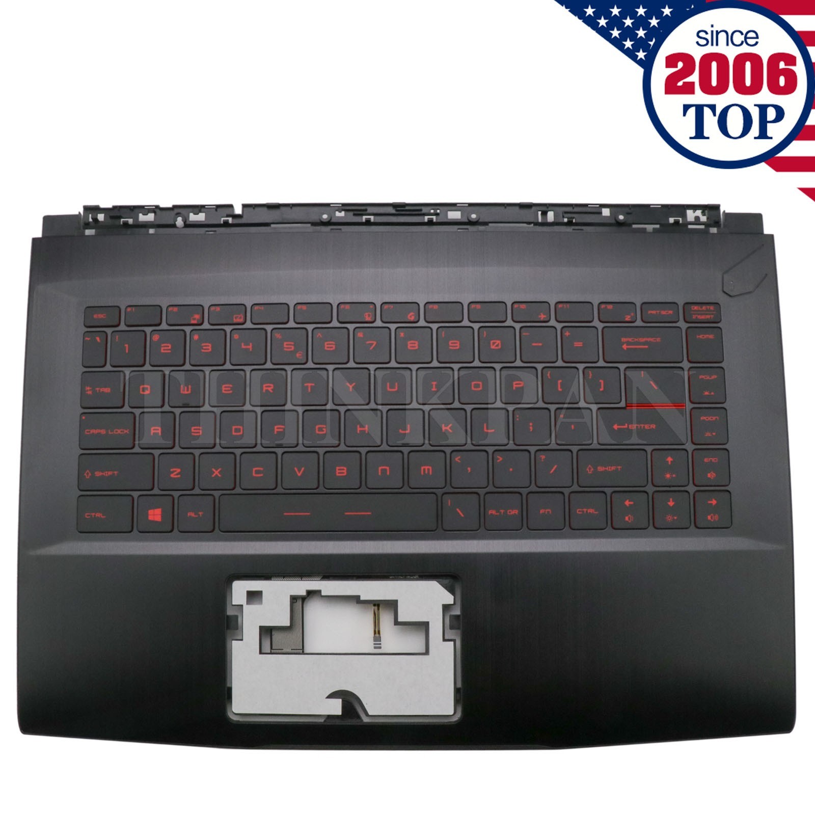 New 15.6" Palmrest W/Backlit Keyboard For MSI GF65 9SD 9SE 10SD MS-16W1