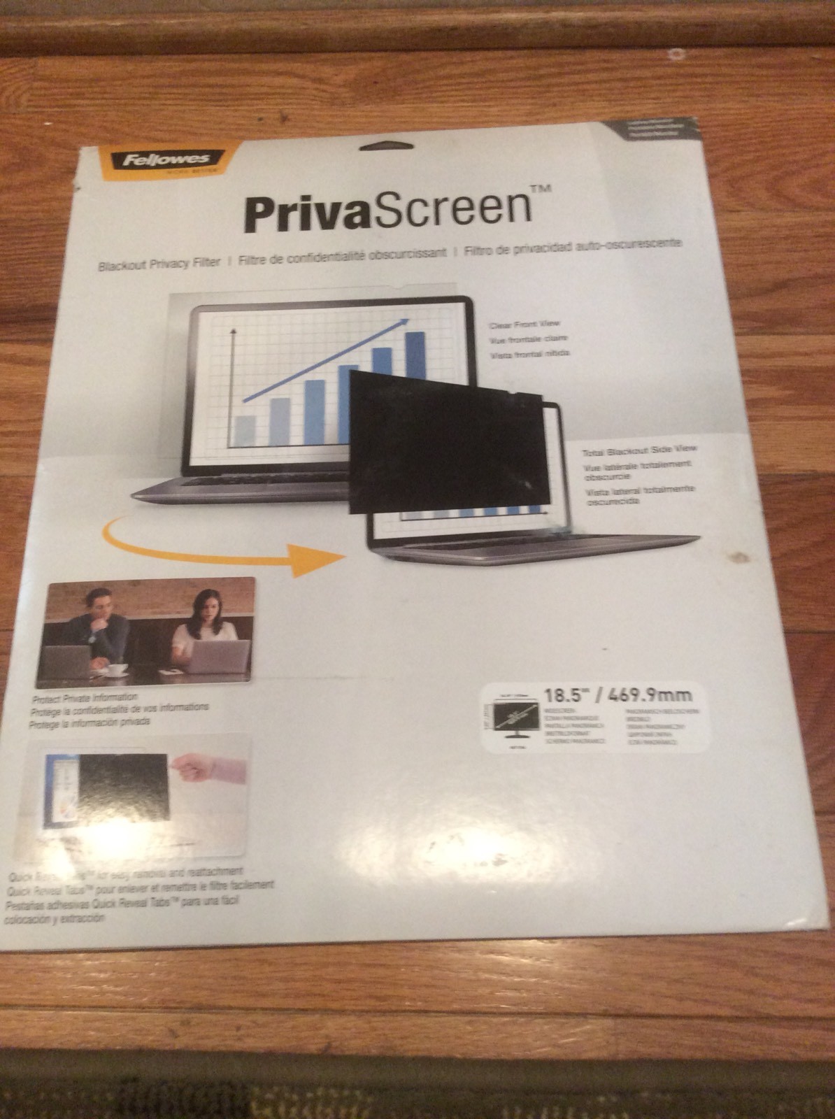 FELLOWES PRIVASCREEN- 18.5” Privacy Filter for Laptop