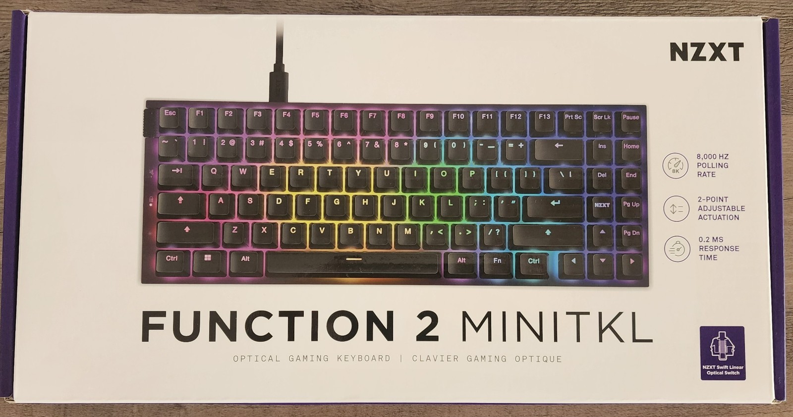 NZXT Function 2 miniTKL NZXT Optical Gaming Keyboard - BLACK | BRAND NEW