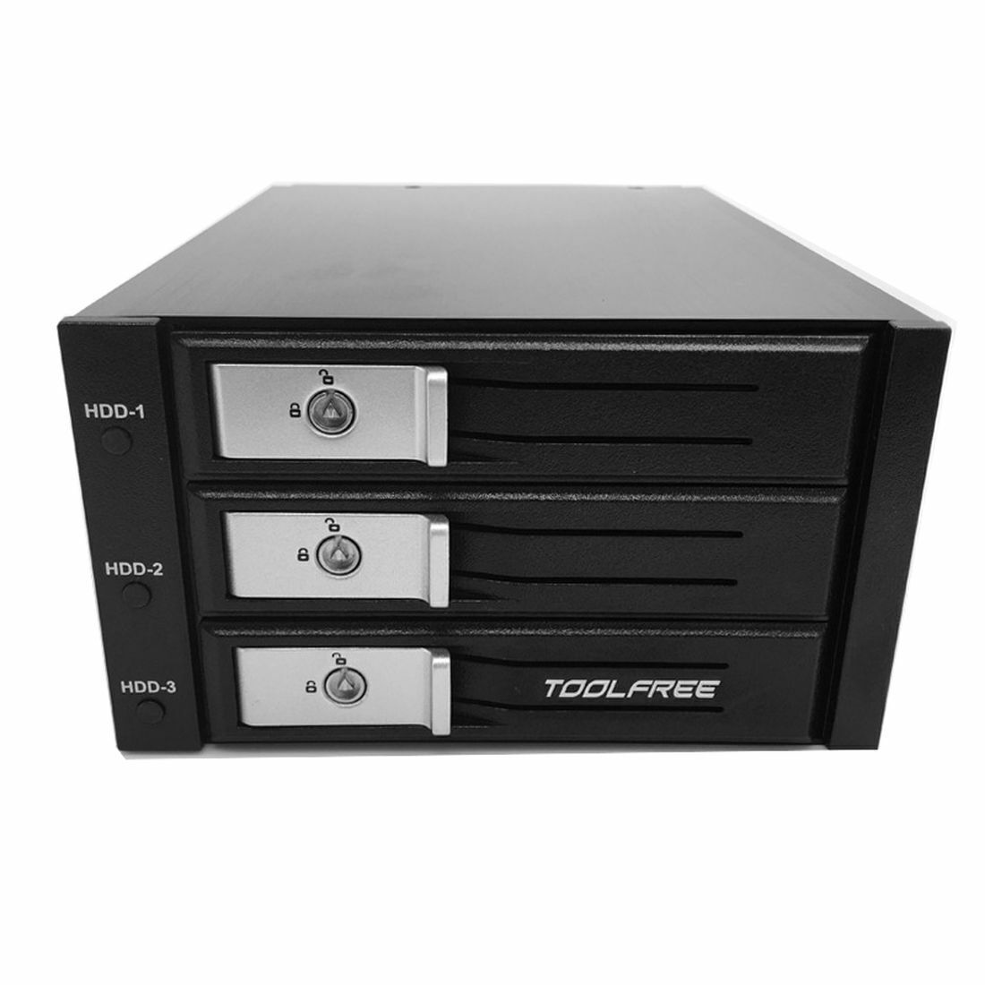 TOOLFREE 3.5 inch 3/4/5-bay SATA/SAS Hard Drive Tray Hard Disk Enclosure Box