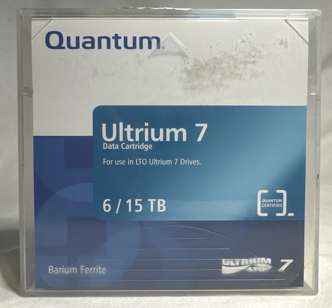 Quantum Ultrium 7 Data Cartridge LTO 6/15 TB Barium Ferrite 0.5"