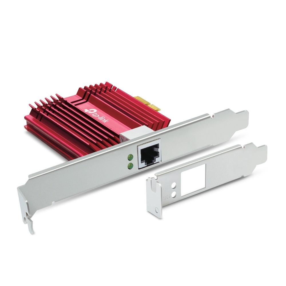 TP-Link TX401 10 Gigabit Gbps PCIe Network Adapter w/ CAT6A, Low Profile Bracket
