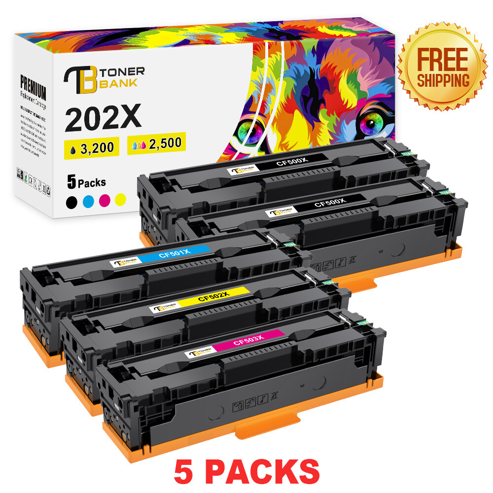 202X CF500A CF500X Set Toner for HP Color LaserJet Pro M254dw M281dw M281dn