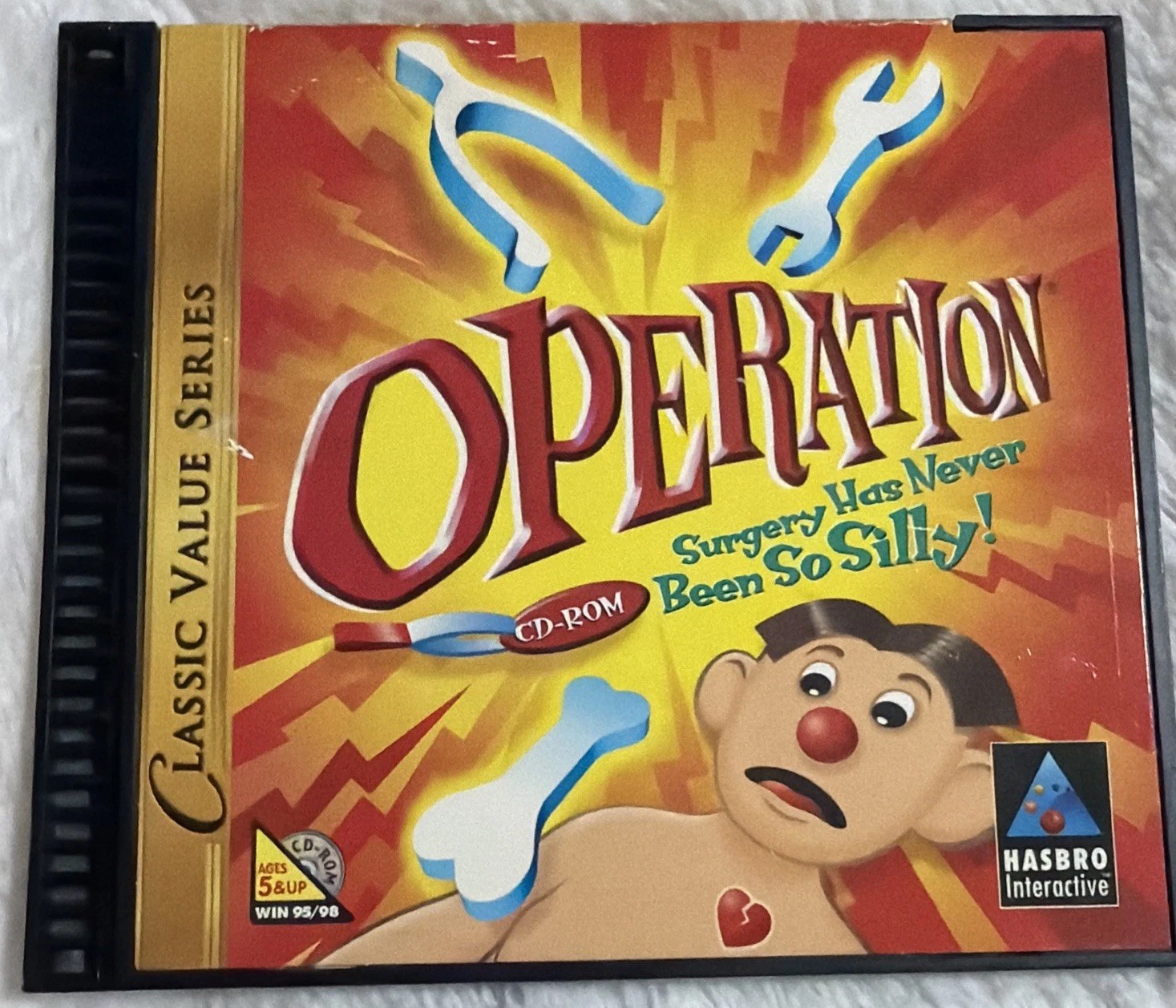 Operation Surgery Has Never Been So Silly PC CD-ROM, 1998 vintage Hasbro