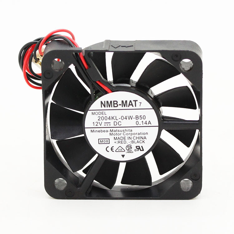 NMB-MAT7 2004KL-04W-B50 12V 0.14A 5010 5CM 2-pin dual ball cooling fan