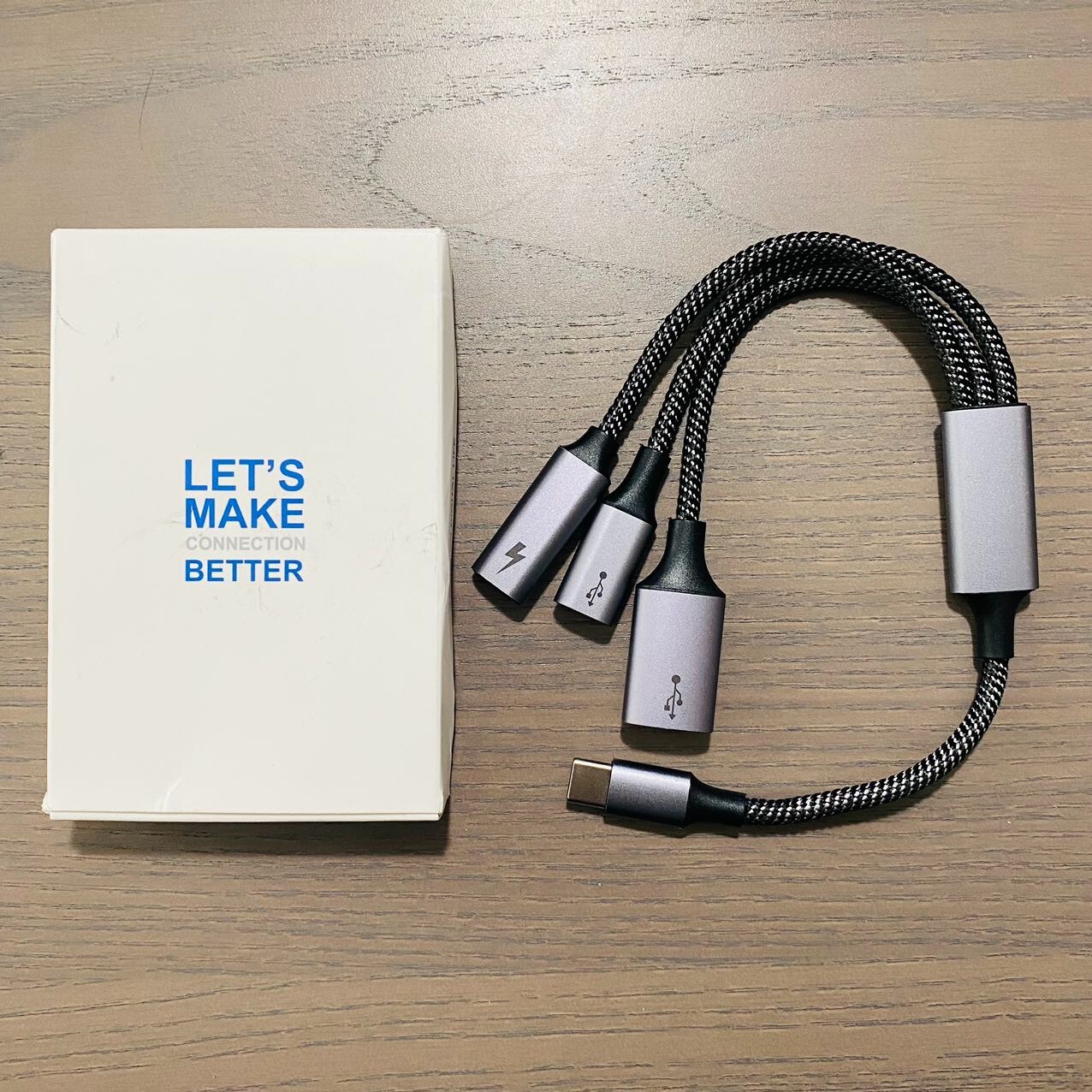 USB Type-C OTG Adapter 60W PD fast Charging Port Standard USB Port MacBook, iPad