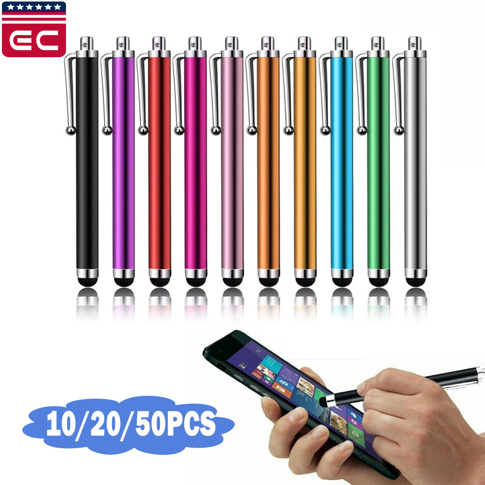 50pcs Capacitive Touch Screen Stylus Pen For IPad Air Mini iPhone Samsung Tablet