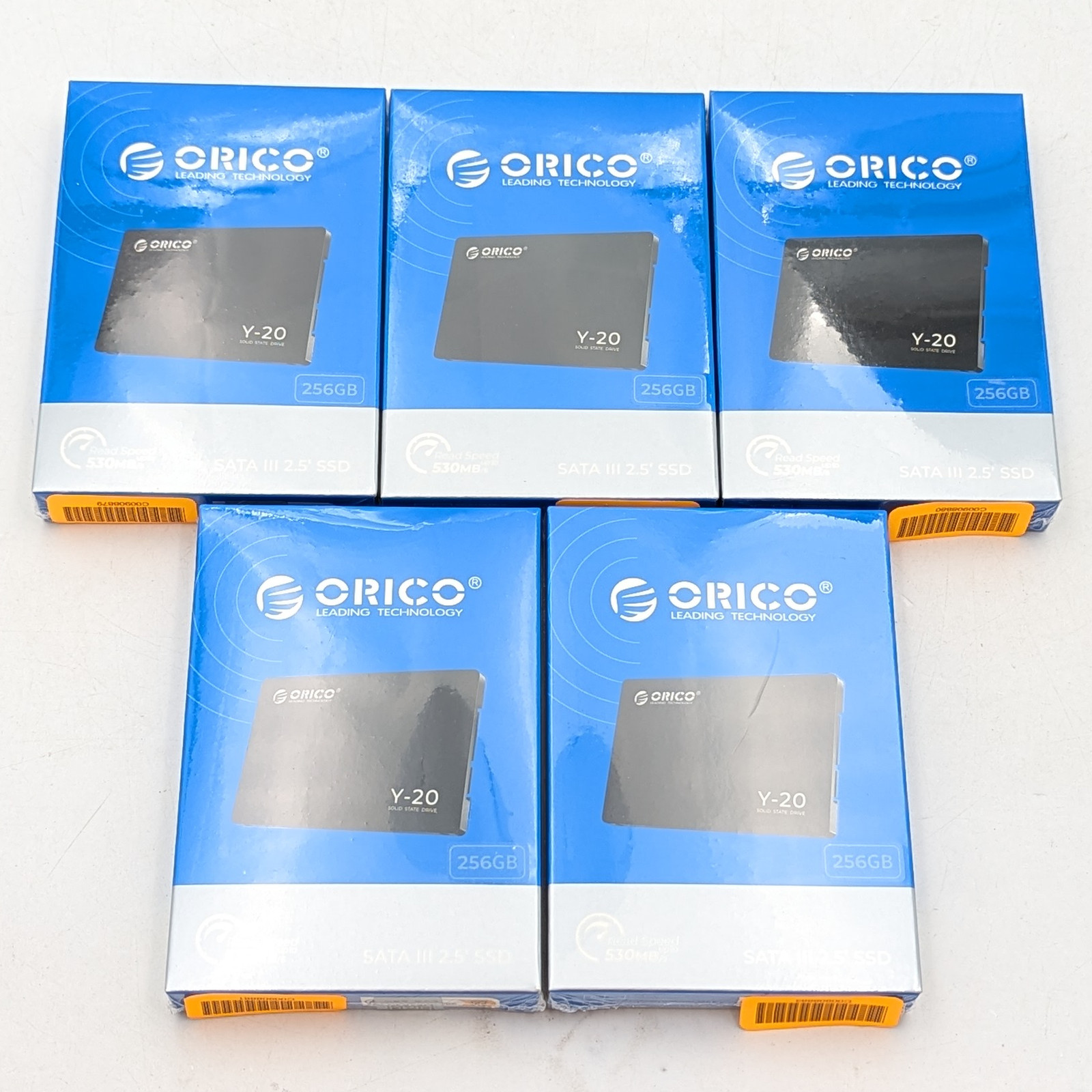 ORICO 256GB 2.5" SATA III Internal SSD 560MB/s 6Gbps (Y-20) Black Lot of 5