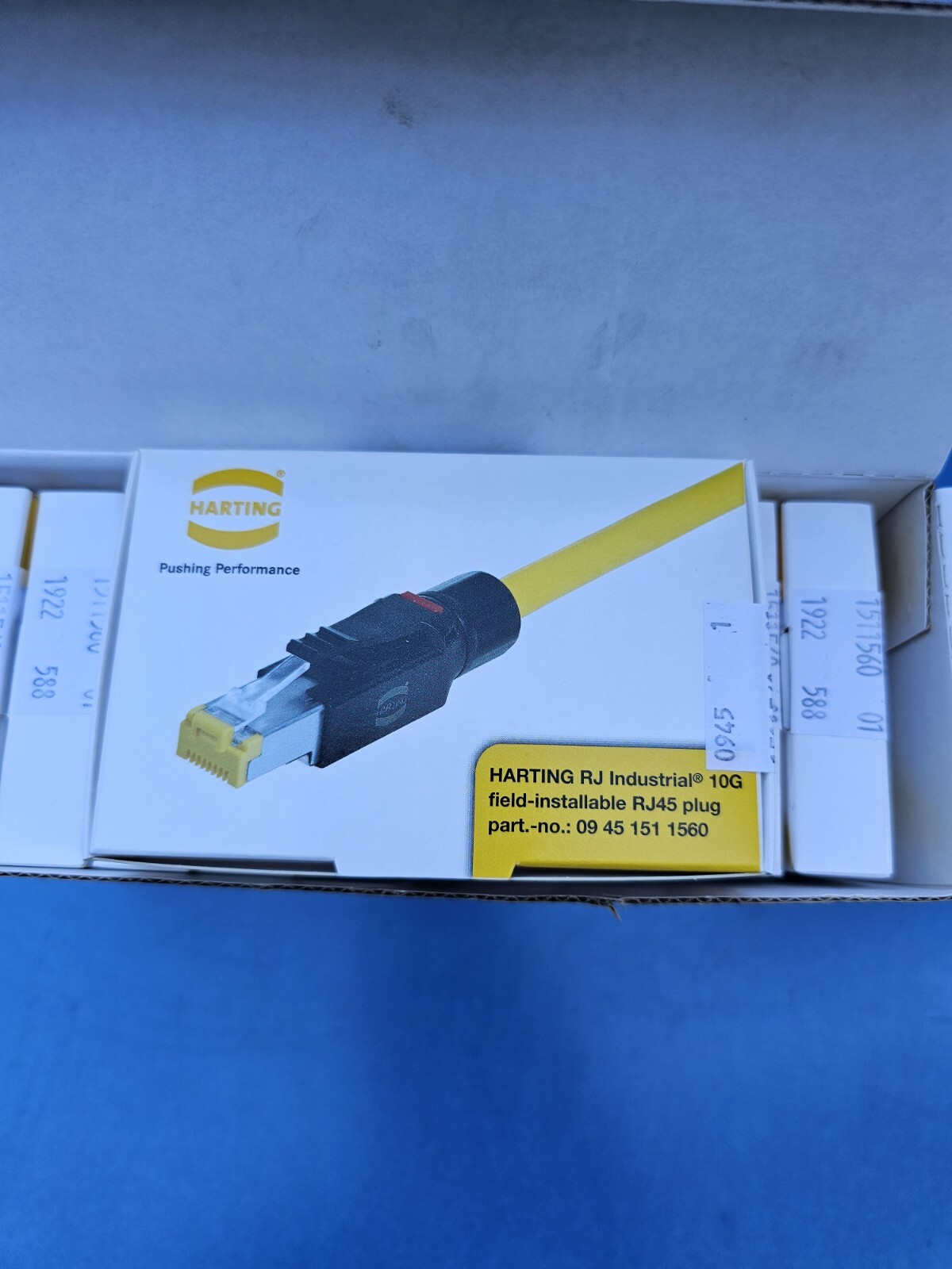 Harting RJ Industrial 10G Feild-Installable RJ45 Plug P/N 09451511560 Box of 10