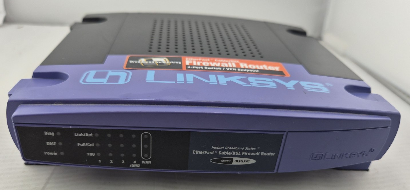 Linksys BEFSX41 EtherFast Cable/DSL Firewall Router Used