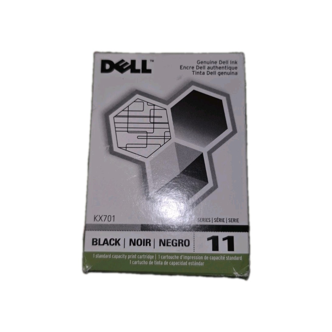 Genuine Dell KX701 / 11 Black Inkjet Printer Ink Cartridge, NEW Sealed