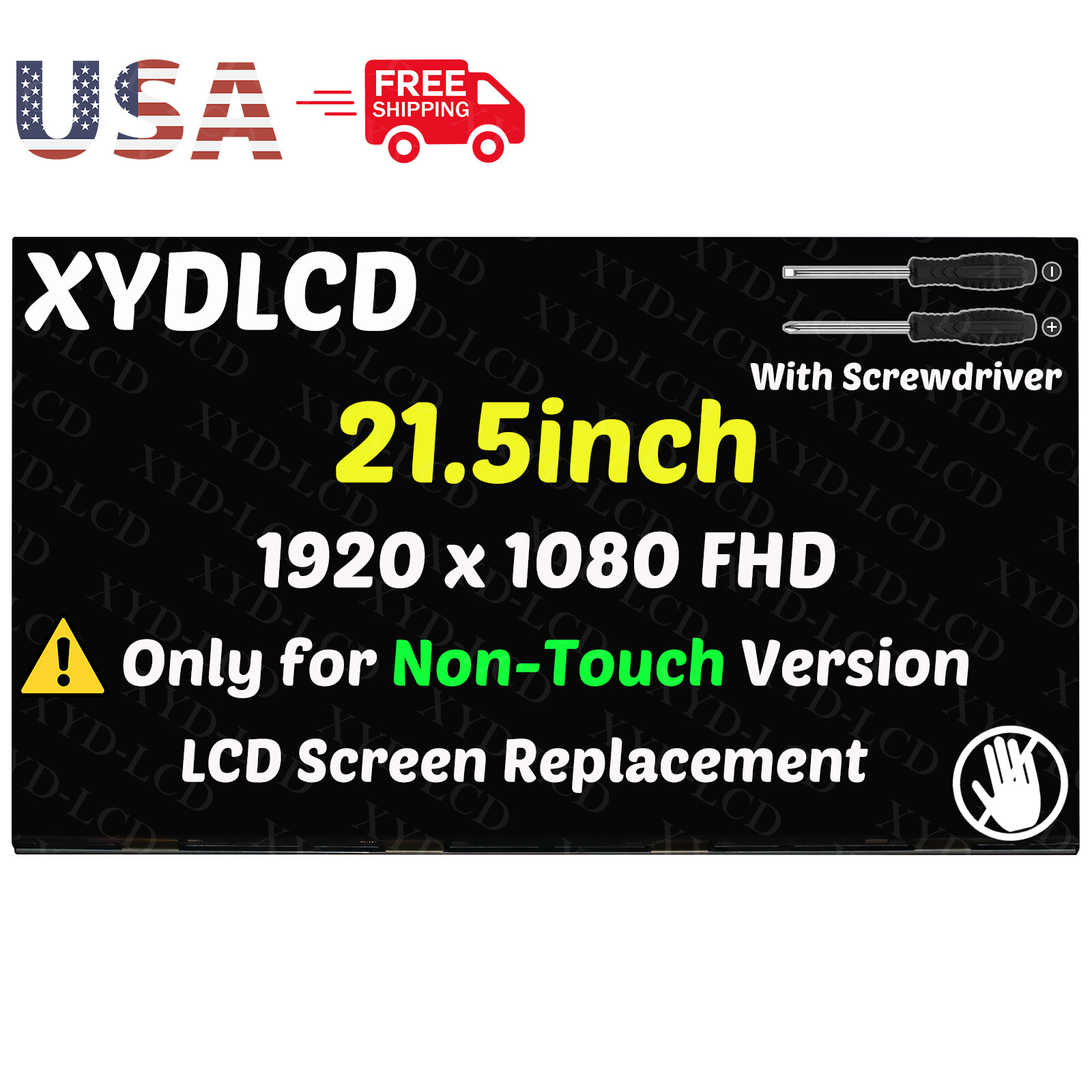 for HP 22-D 22-DD0010 All-in-One AIO 21.5" Borderless FHD Replacement LCD Screen