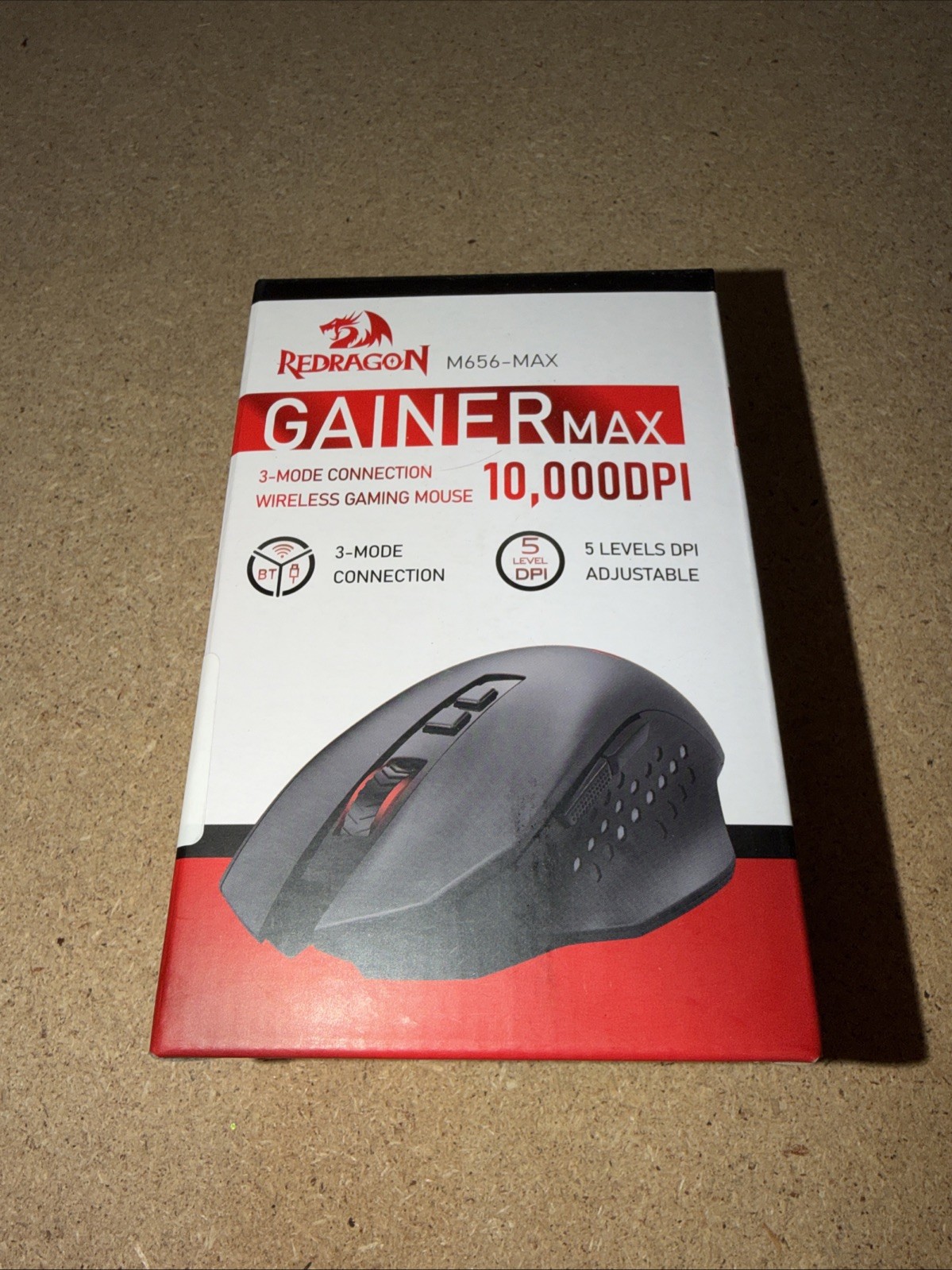 Redragon Gainer M656-MAX Wireless Gaming Mouse 10K DPI BLK NEW