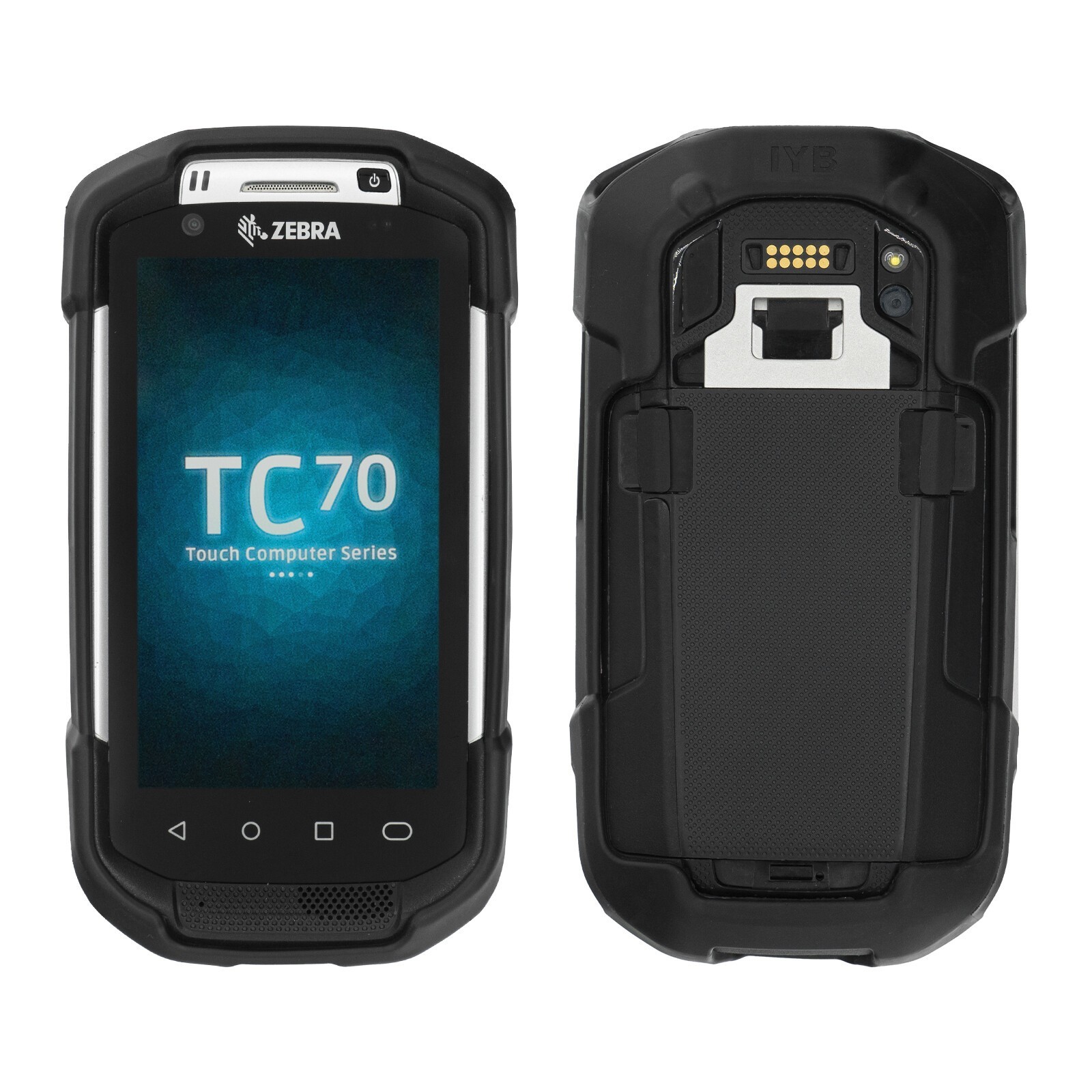 Black Protective Cover For Zebra TC70 TC72 TC75 TC77 TC70X 75X Case Rugged Boot