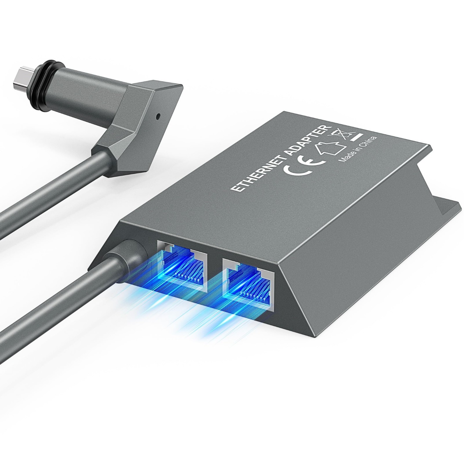 LUCMO Multi Ports Starlink Ethernet Adapter for Starlink Gen 2 Wired External...