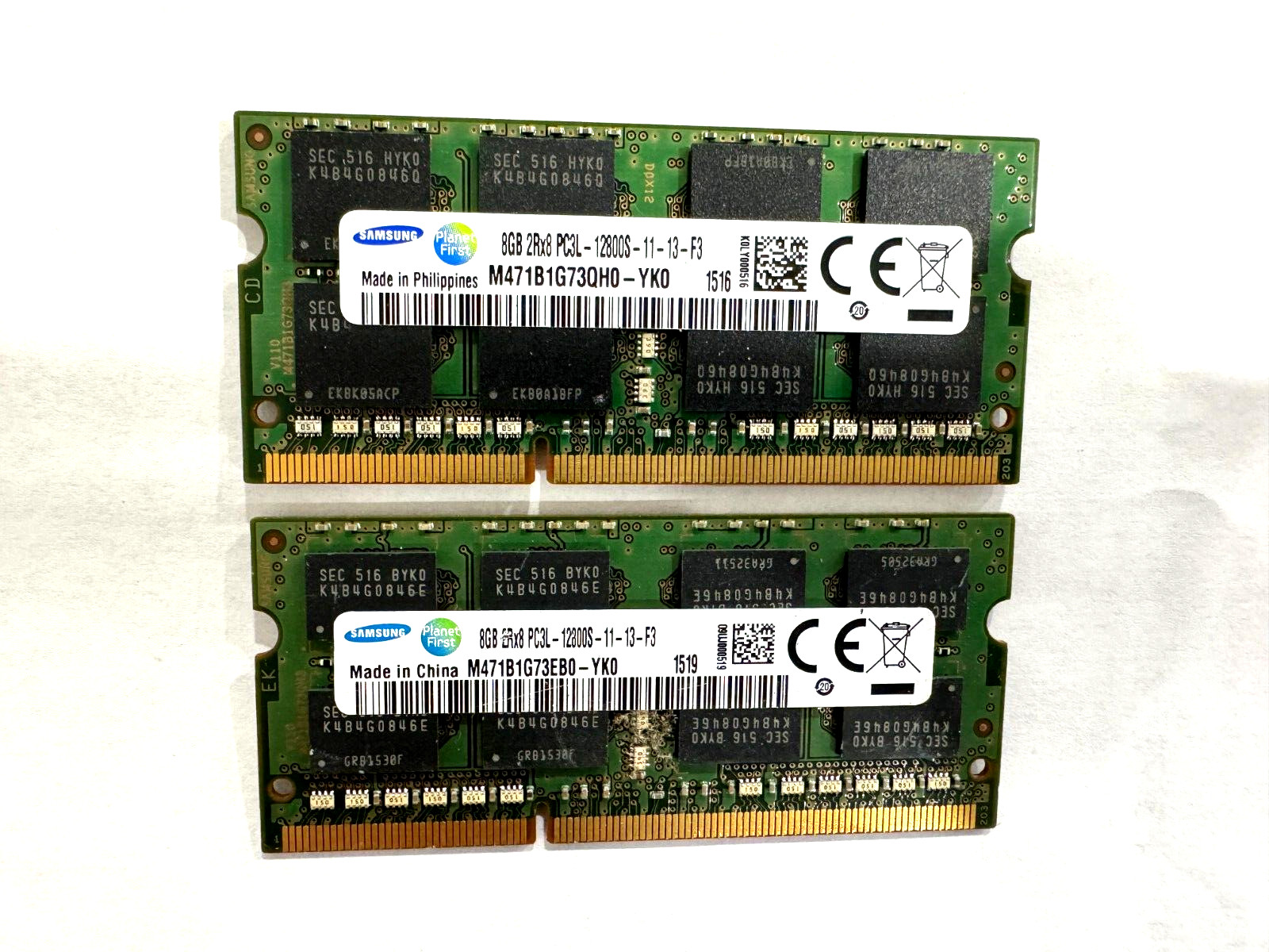 DDR3 Memory 16GB (2 x 8GB) PC3-12800S and PC3L-12800S Laptop SODIMM Memory