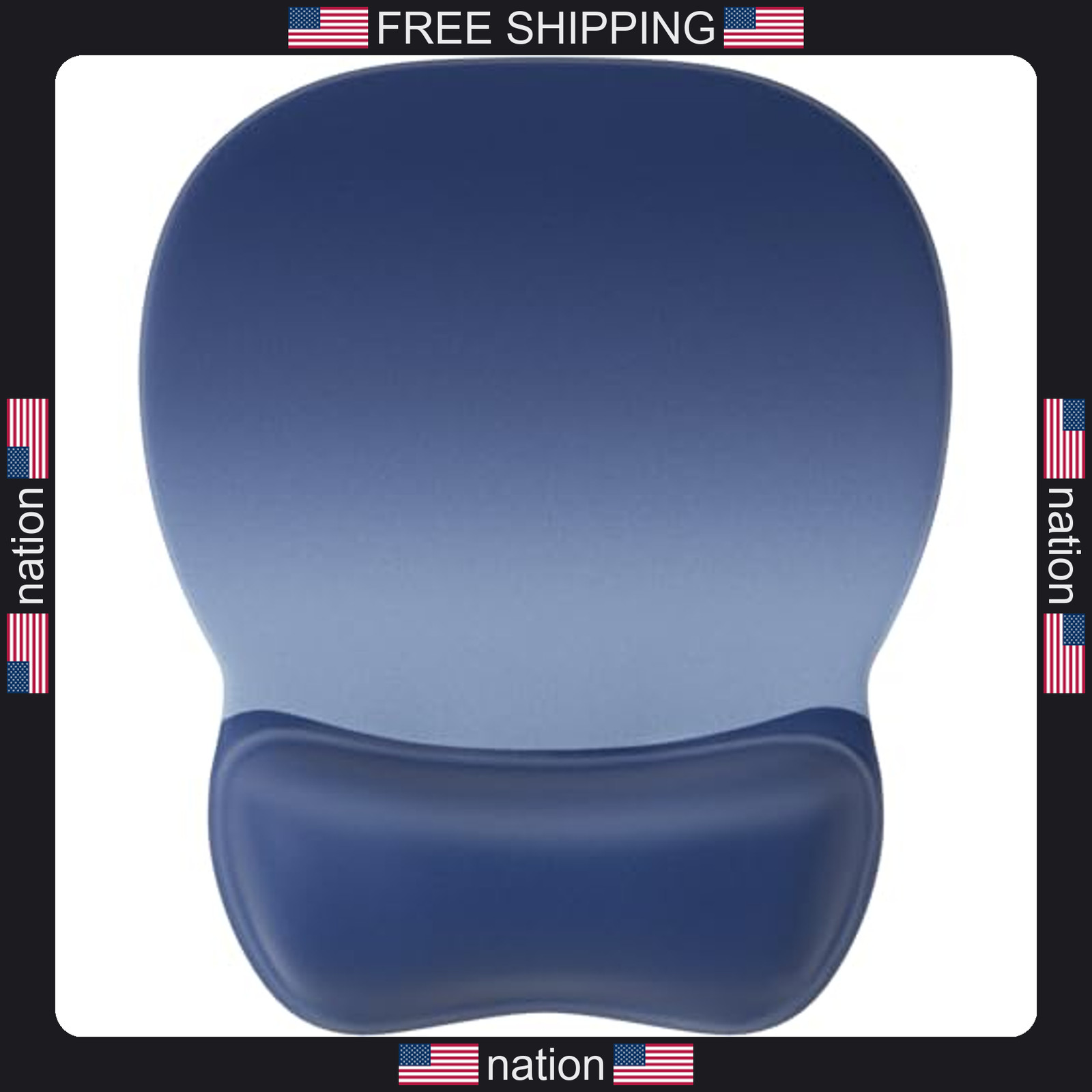 MROCO Ergonomic Mouse Pad with Gel Wrist Rest, Smooth Wrist Support Surface,