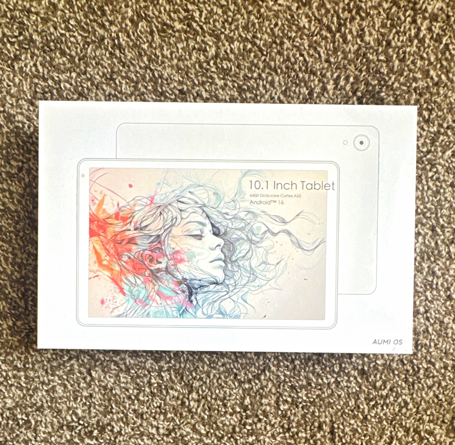 AUMI AI OS C107 10.1" Android 14 Tablet 64GB 4GB RAM IPS White