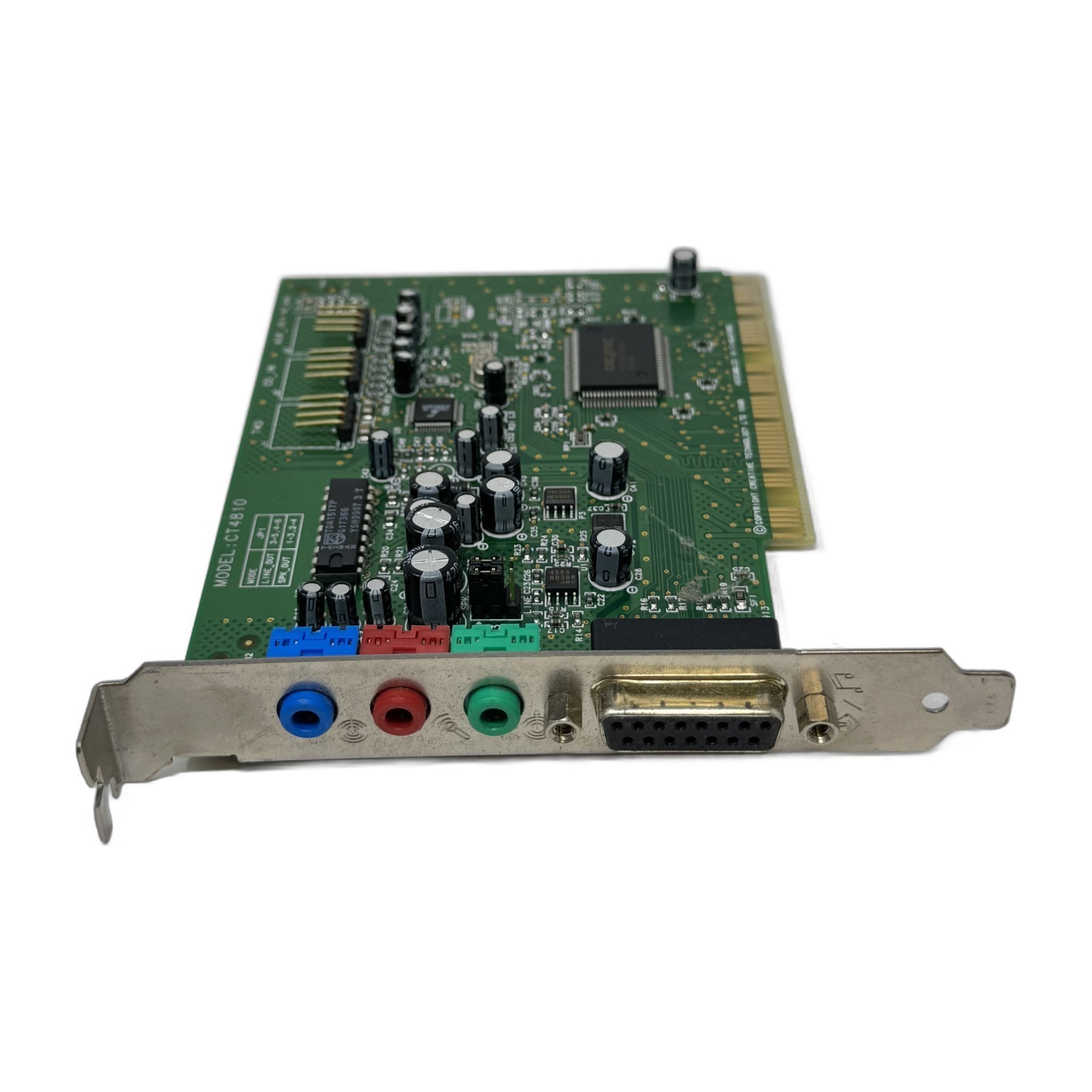 Creative Labs CT4810 PCI Sound Card 15-Pin Game Port Vintage 1999 Untested