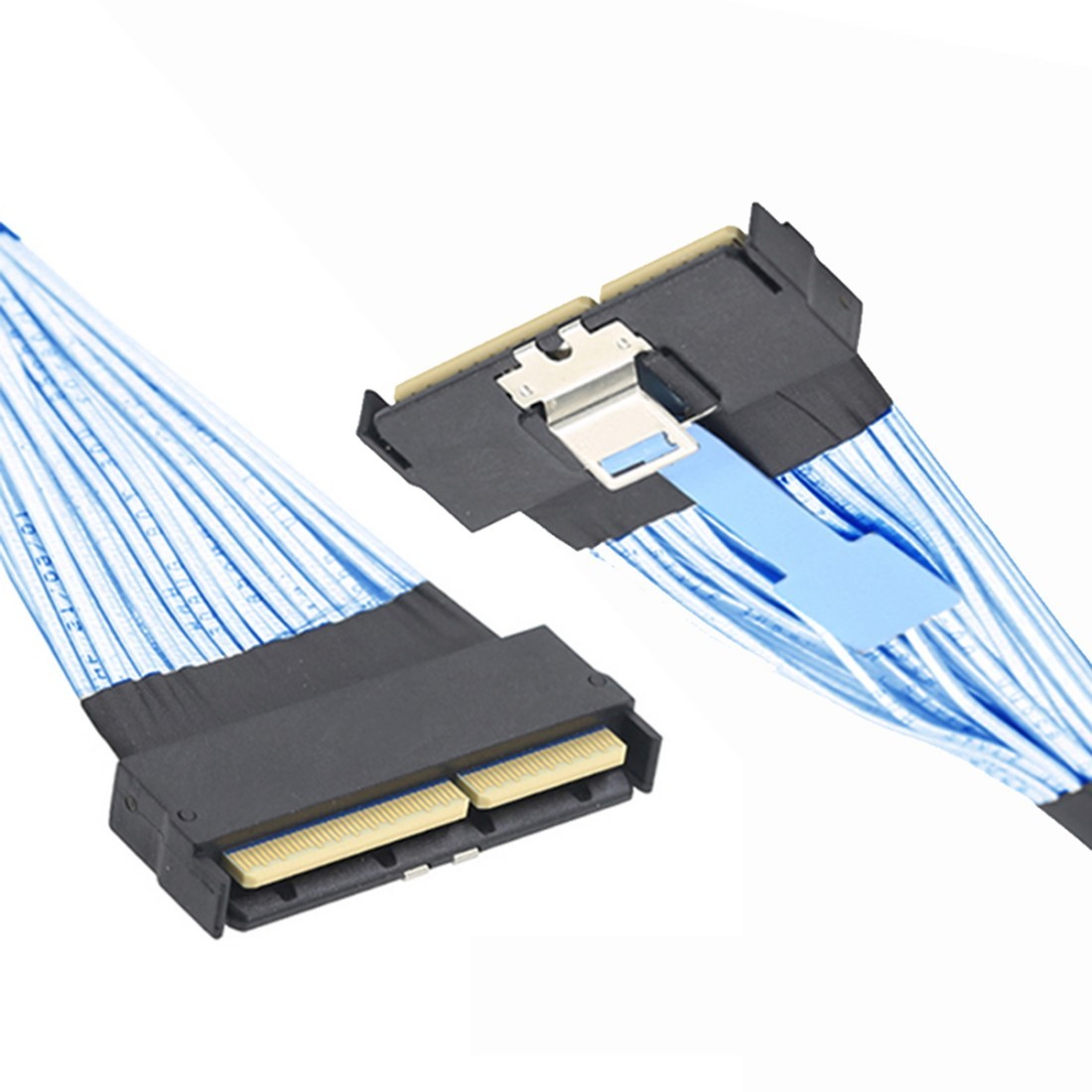 PCI-E 5.0 Mini Cool Edge IO MCIO STR PCI-E 16x 124Pin to MCIO Extender Cable
