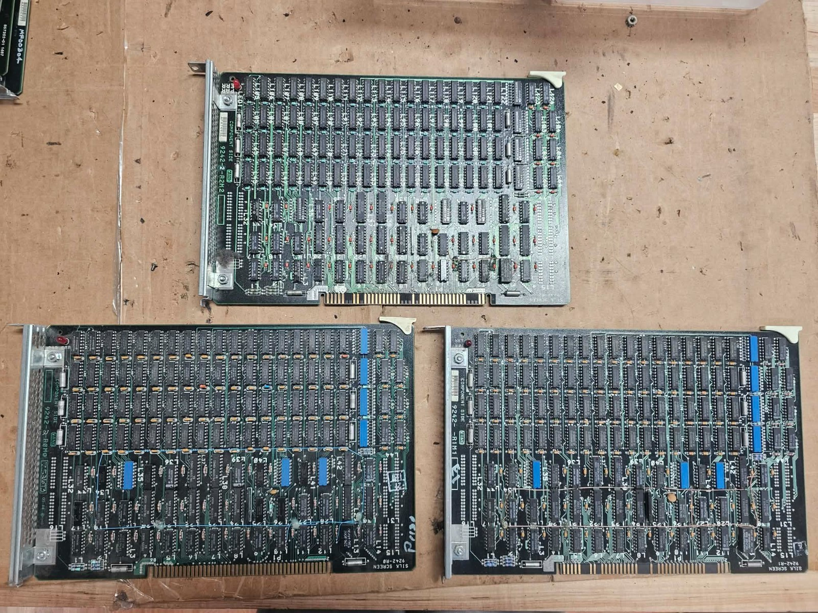3x Lot - Vintage Retro Wang PC-S5-3 PM032-B 512K Memory Expansion Boards/Modules
