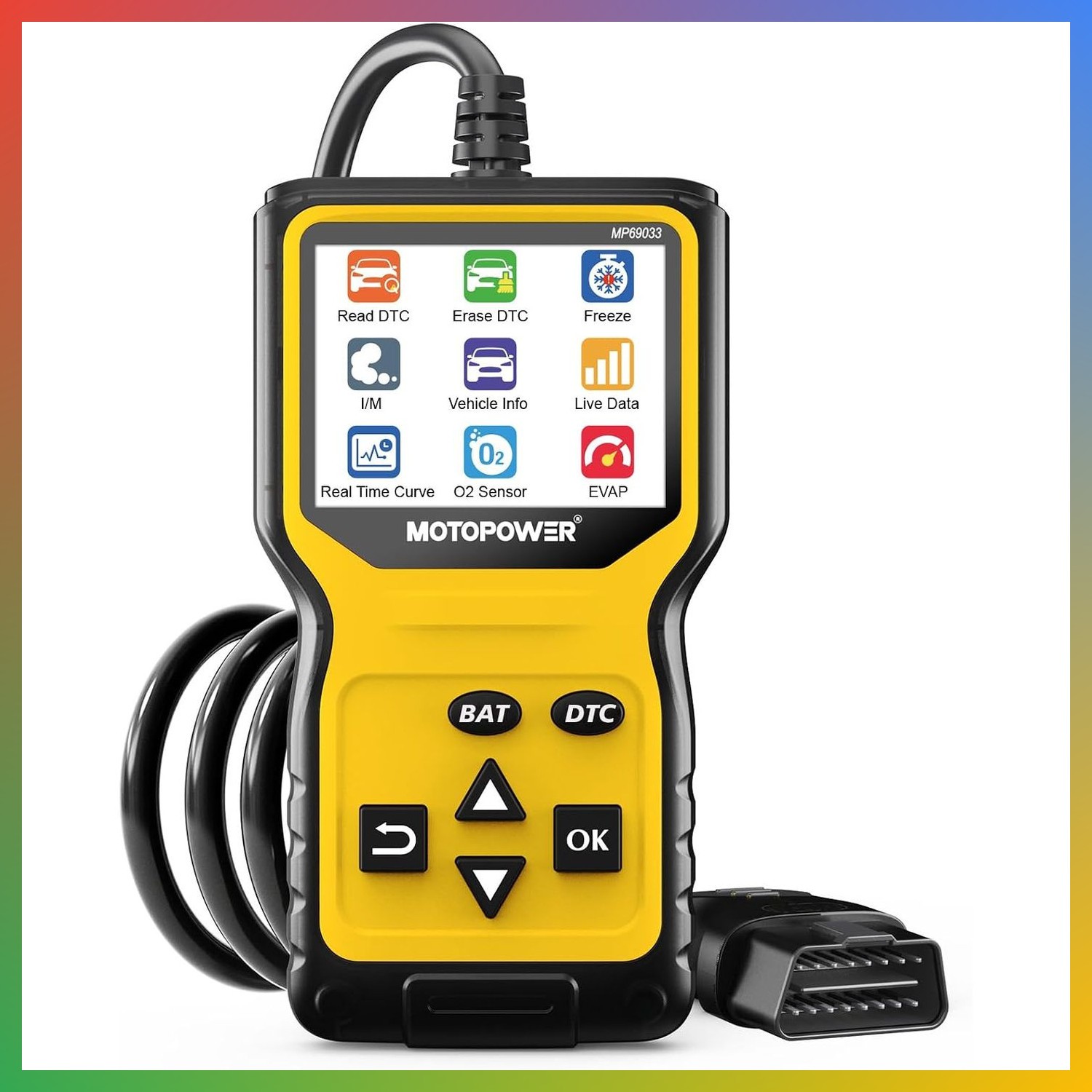 MP69033 Pro OBD2 Scanner Code Reader Check Engine Fault Light Diagnostic Scan To