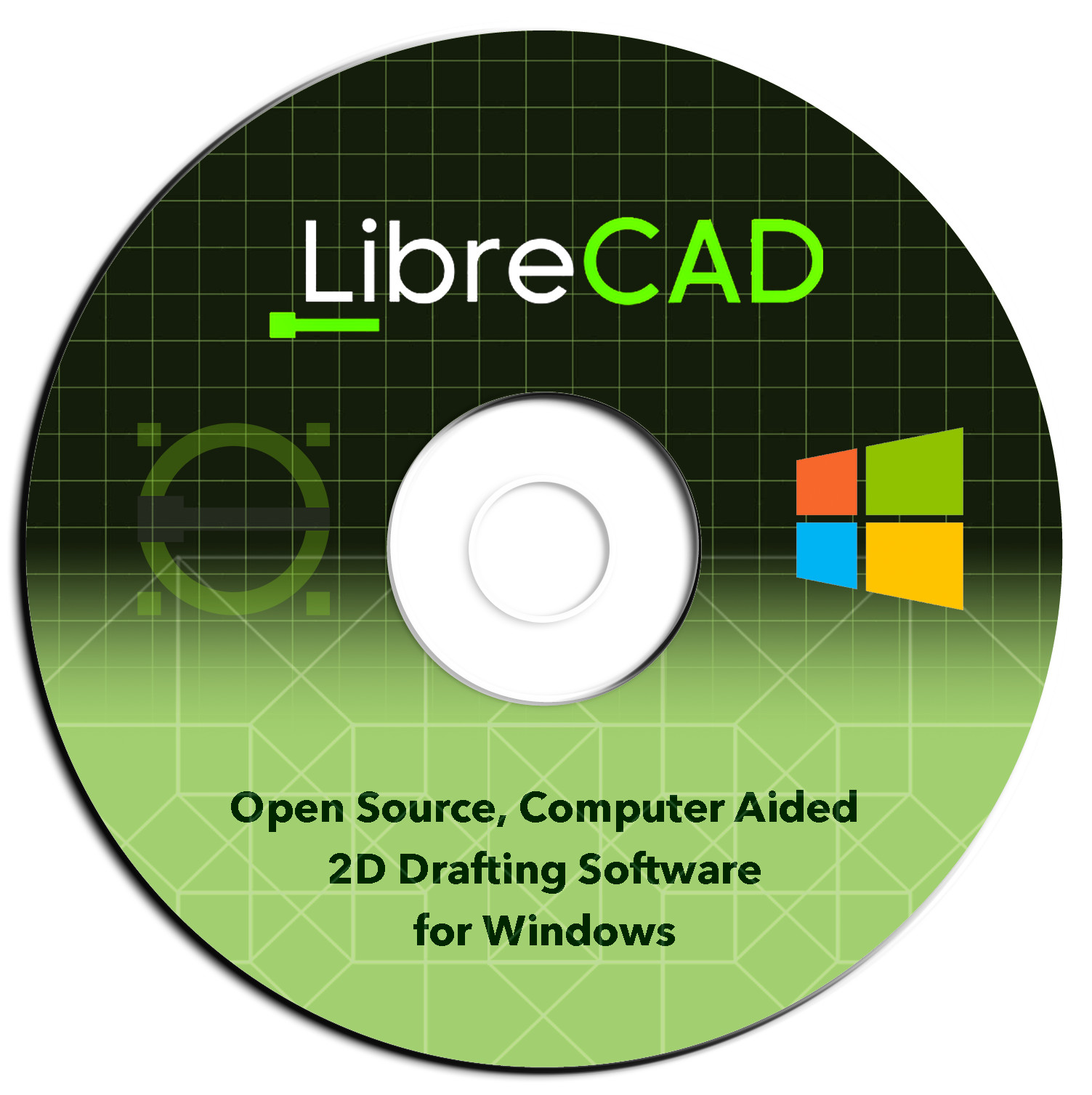 LibreCAD 2D Drafting Drawing Design Software-CNC-DWG-Autodesk DXF-PDF-Windows-CD