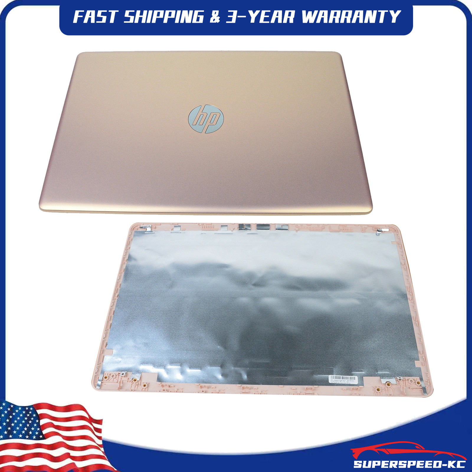 Rose Gold Rear Lid Case for HP Pavilion 17-BY 17BY 17-CA 17T-BY L25489-001