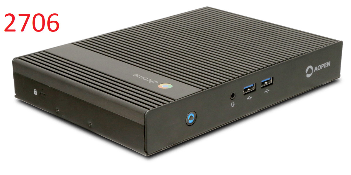 AOpen BC5000 Chromebox Commercial 2 Mini Pc Intel Celeron 4GB RAM/32GB SSD 2706