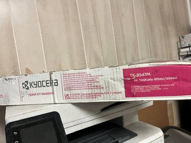 Kyocera TK-8547M TK8547M Magenta Toner Cartridge open box