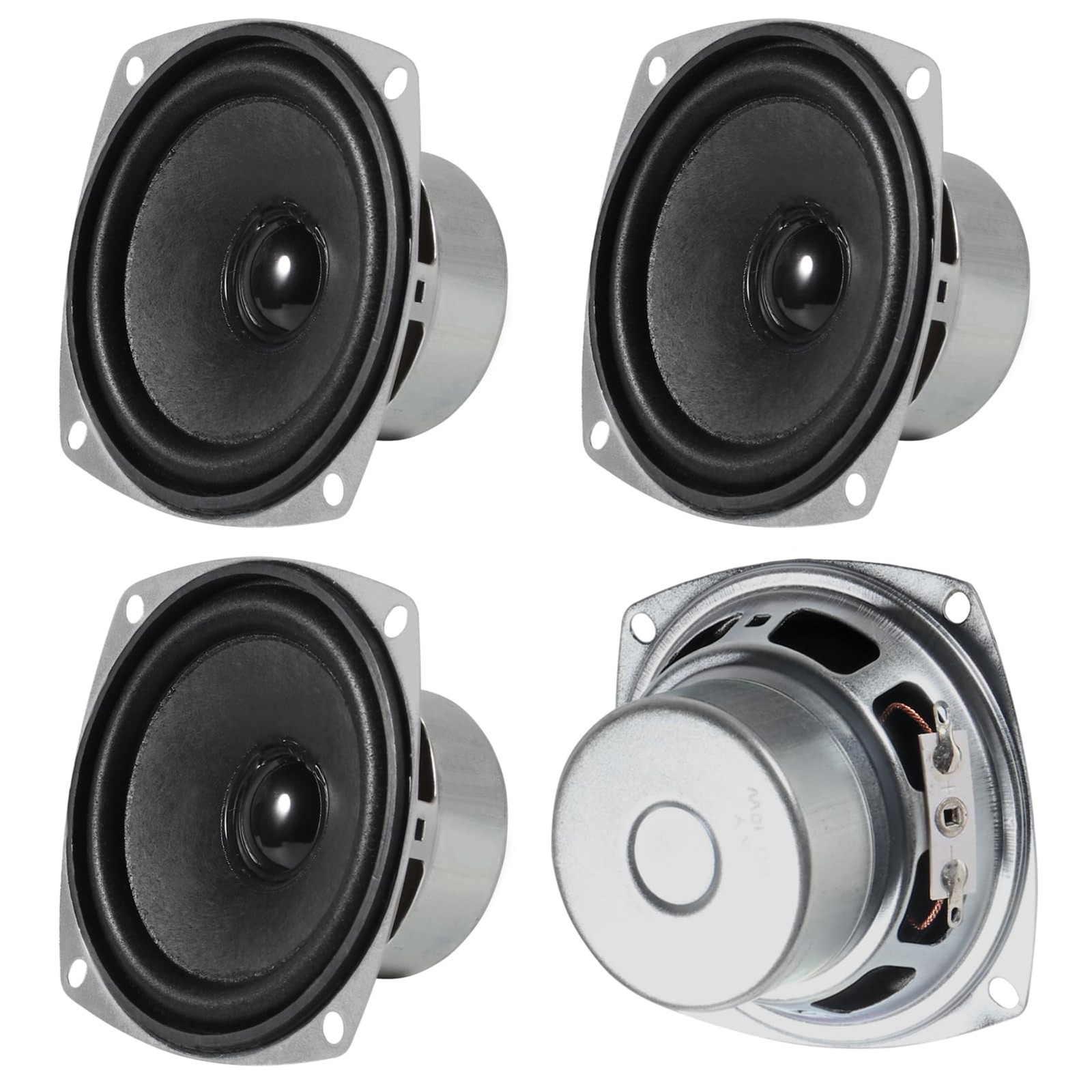4PACK 8Ohm 10W Full Range Audio Speaker Stereo Woofer Loudspeaker for Arduino...