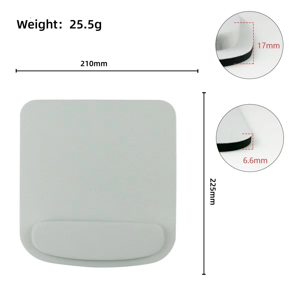 Computer Game Mouse Pad Environmental Eva Ergonomic Mousepad Wrist Pad Solid....