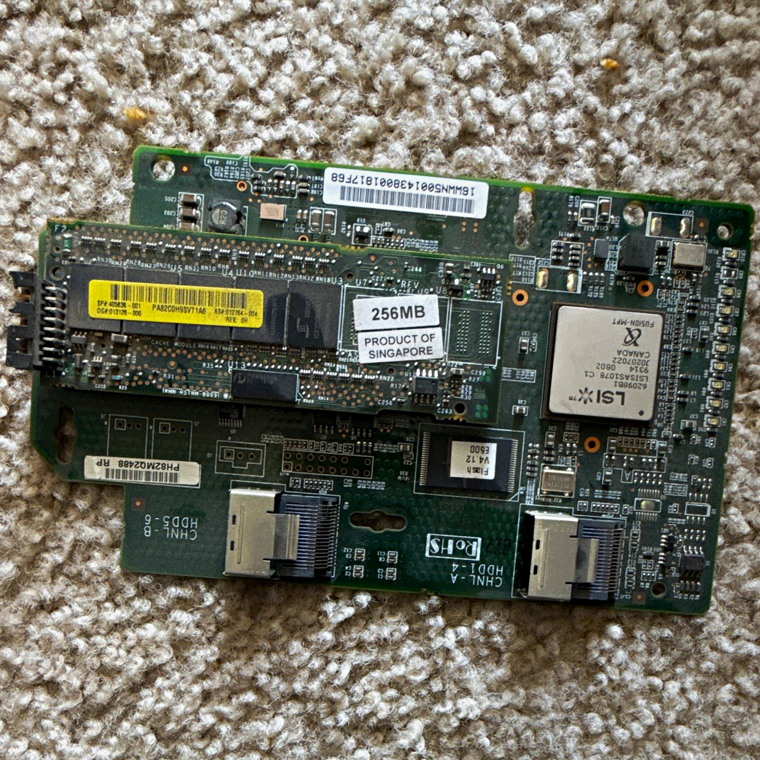 LSI SAS RAID Controller Card PCIe 256MB Cache 2-Port HPBXMA022A8