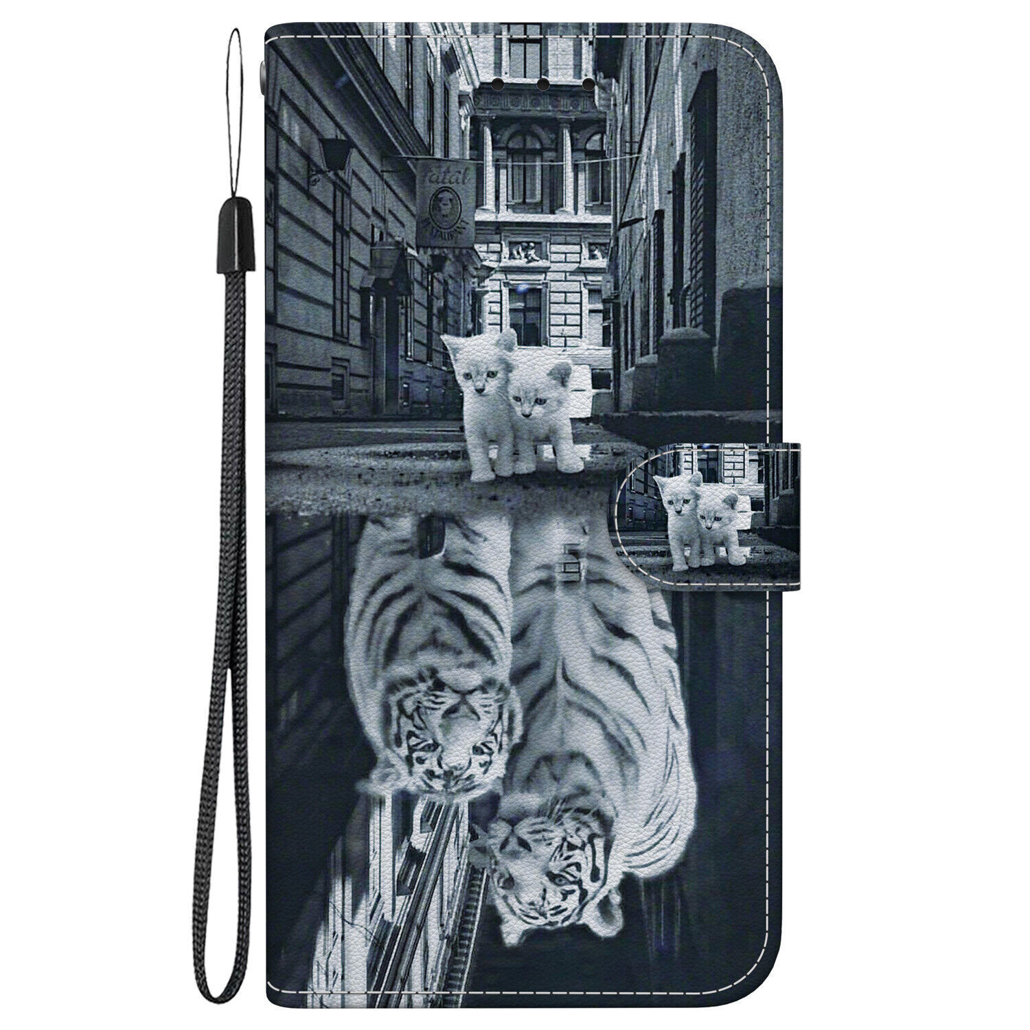 Butterfly Flower Cat Card Wallet Cover Case for Motorola Edge 70 G05 G56 E15 G15