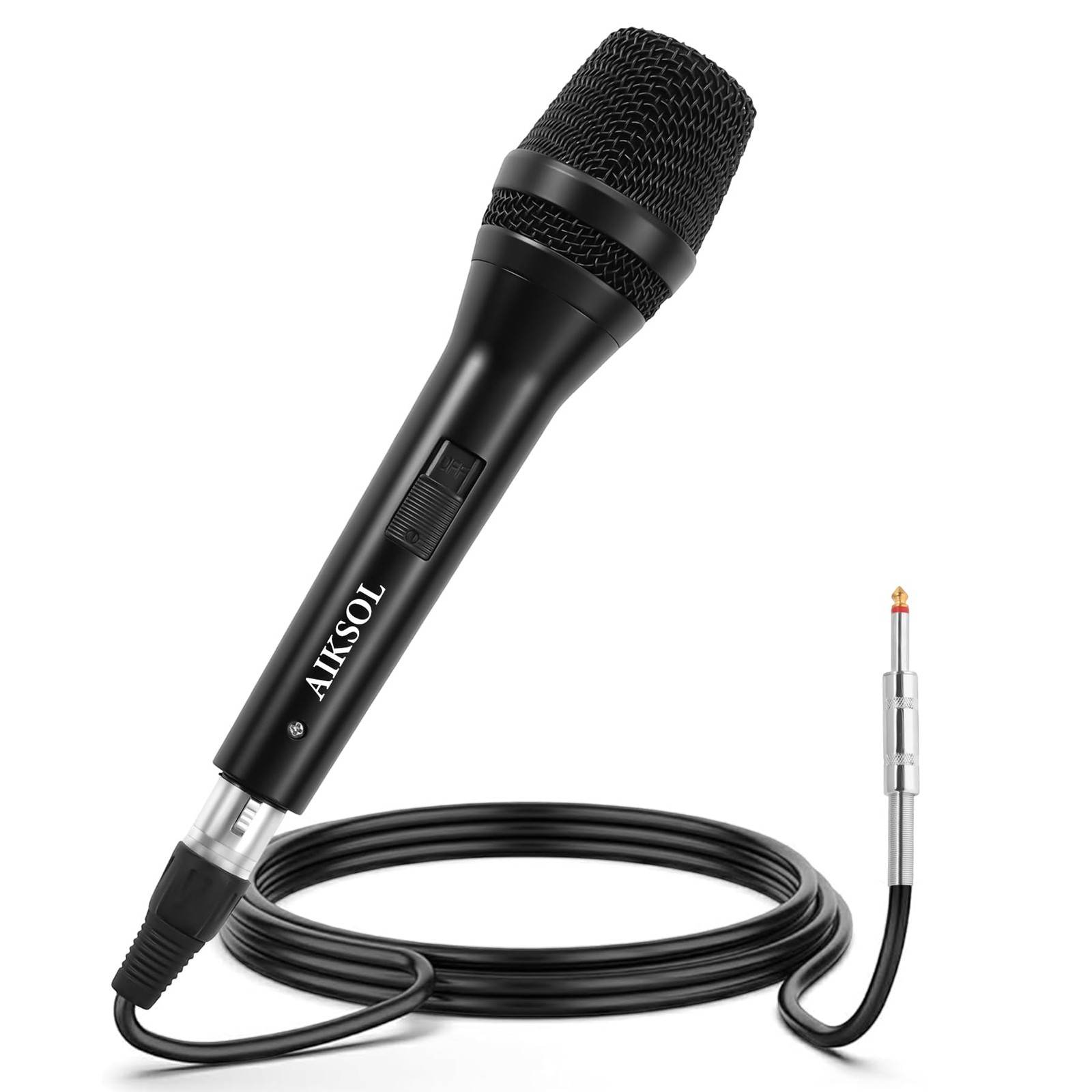 Wired Microphone for Singing,Professional Vocal Dynamic Handheld Black 