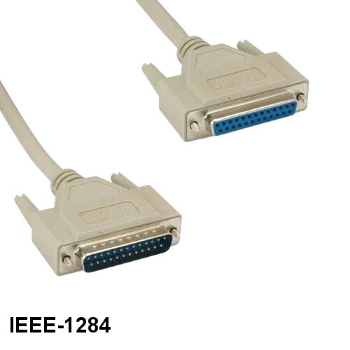 [Lot10] 10Ft IEEE1284 DB25 25Pin Male to Female Cable 28AWG Printer Bi-Direction