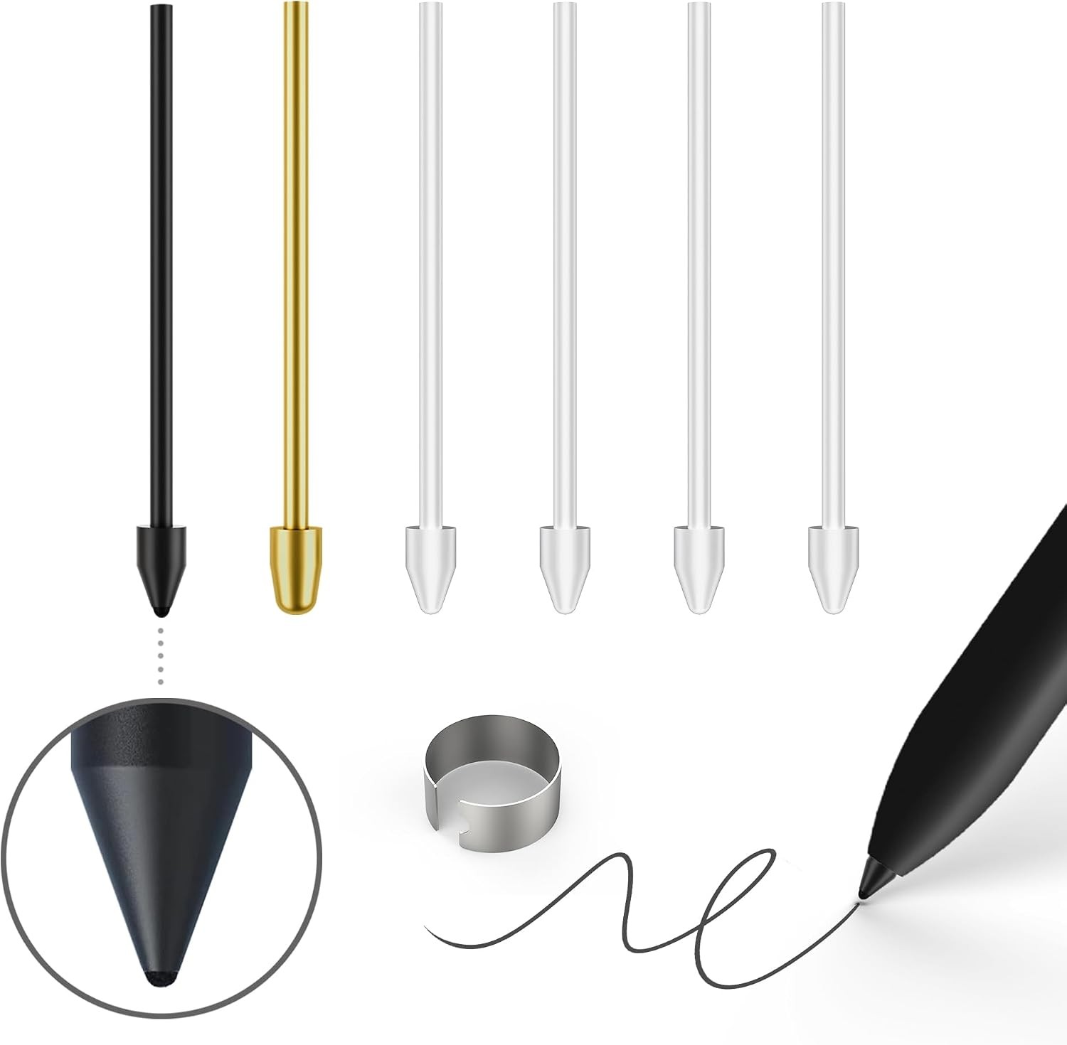 Soft/Metal Nibs/Tips Replacement for Samsung Galaxy Tab S10/S9/S8/S7/S6,Phone