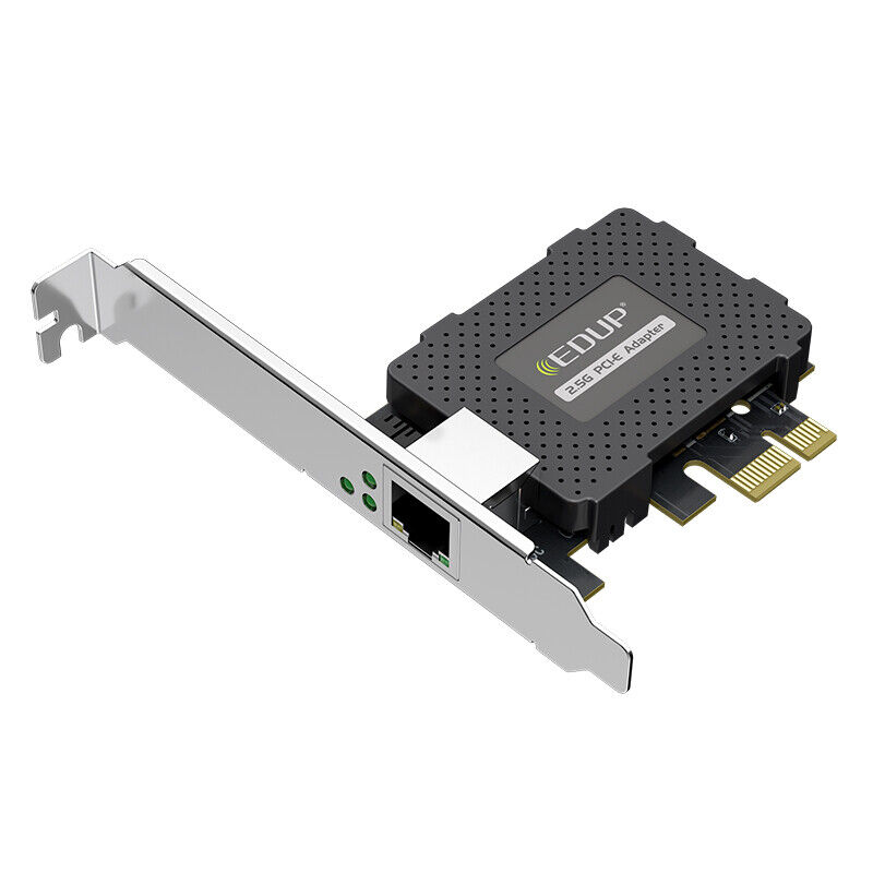 Desktop Server Network Card Gigabit Ethernet LAN RJ45 PCIe Adapter 2.5Gbps 1Gbps