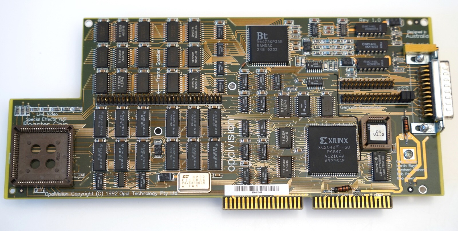 OPALVISION 24-bit Frame Buffer for Commodore Amiga Having Video Slot OPAL VISION