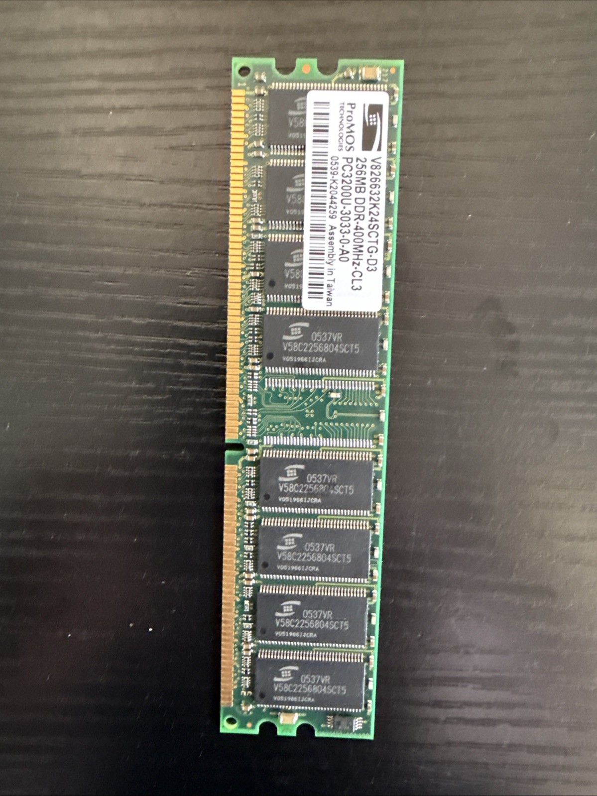 RAM ProMOS PC3200U 2x 256MB DDR-400MHz-CL3 512MB Total Computer Memory