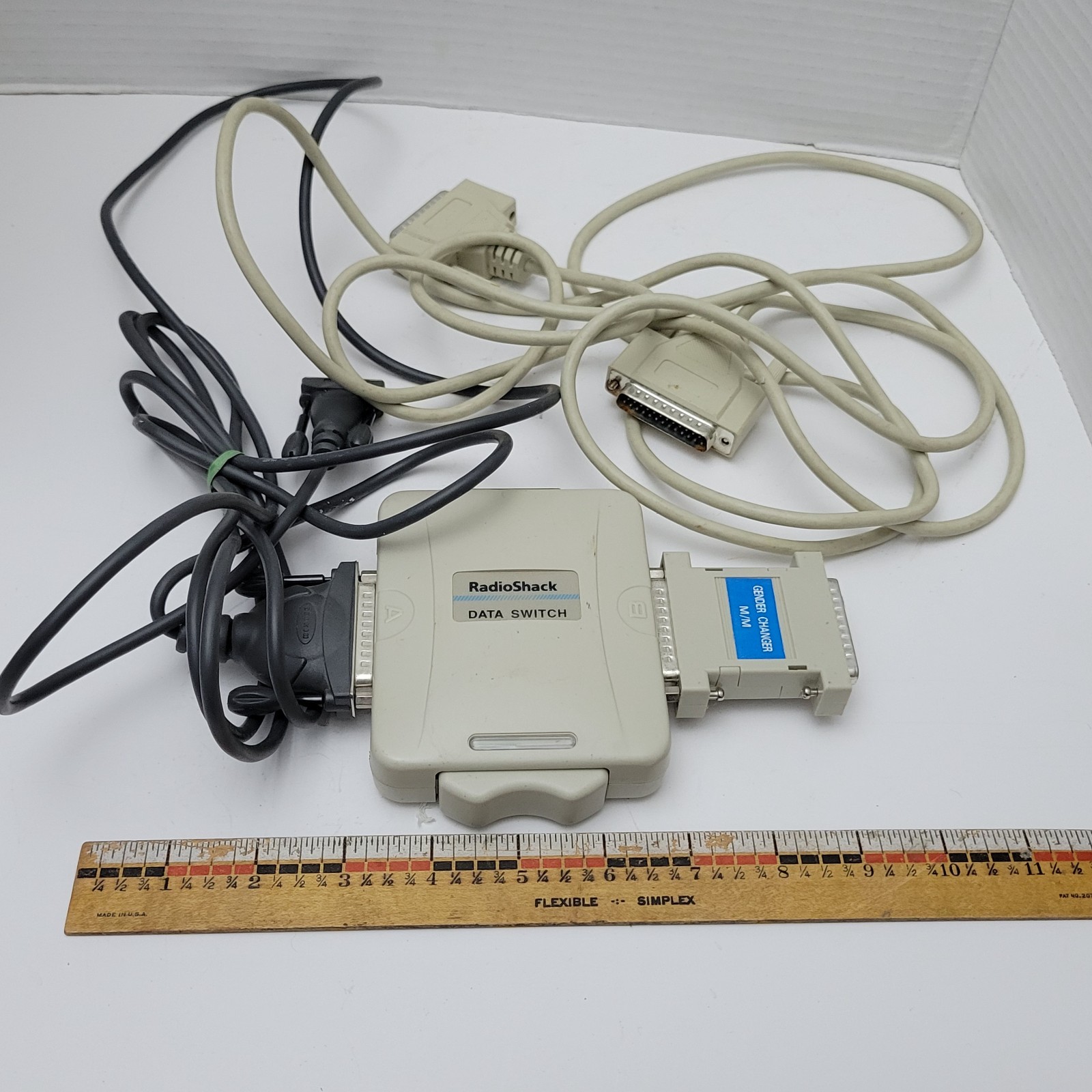RadioShack Shielded A/B Data Switch DB25 Parallel Ports, 26-115, 2 25 Pin Cords