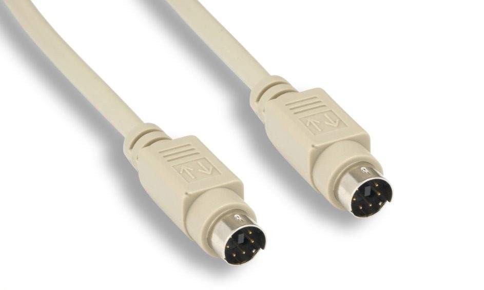 6FT Keyboard Mouse Cable MINIDIN6 Male Male PS2