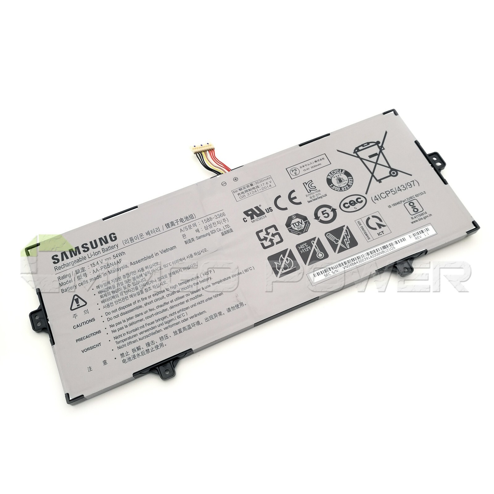 New Genuine AA-PBSN4AF OEM Battery for Samsung NoteBook 9 Pen NT930SBE NP930SBE