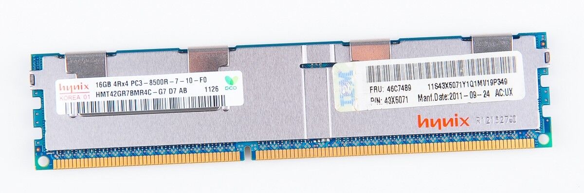 IBM 16GB 4Rx4 PC3-8500R DDR3 Registered Server-Ram Module Reg ECC - 46C7489