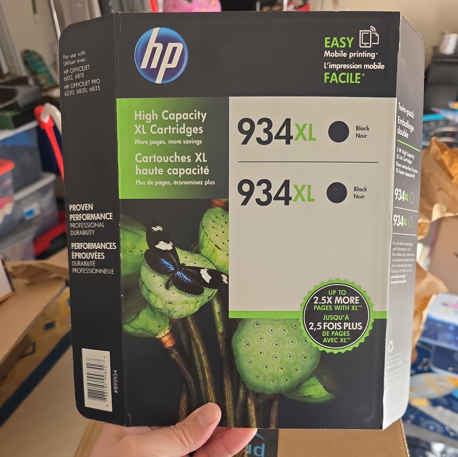 Genuine HP 934XL Black High Capacity Ink Cartridge Twin Pack New & Sealed (2017)