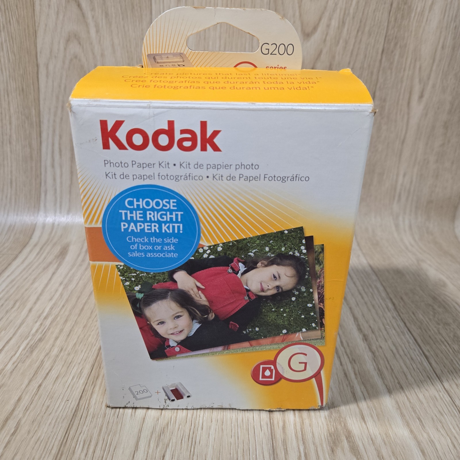 Kodak G200 Color Cartridge Photo Paper Kit For G Series Printer Docks